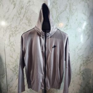 NIKE Gray Zip Hoodie